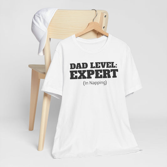 Dad Level: Expert (At Napping) T-Shirt - Gift Runner