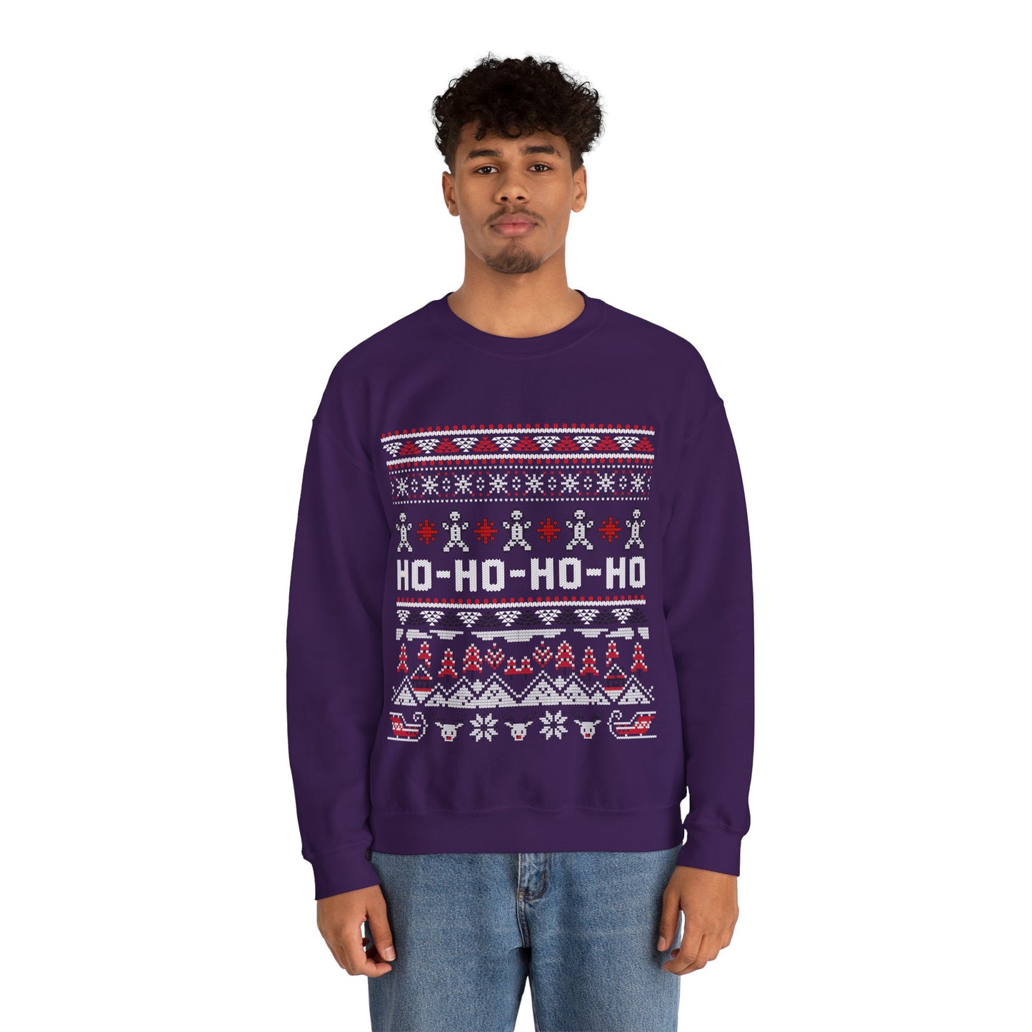 Ho-Ho-Ho Christmas Jumper — Festive Christmas Ugly Sweater