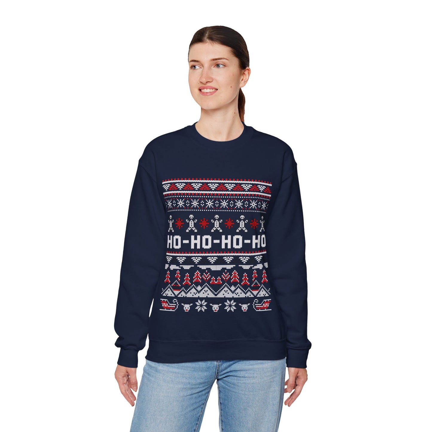 Ho-Ho-Ho Christmas Jumper — Festive Christmas Ugly Sweater