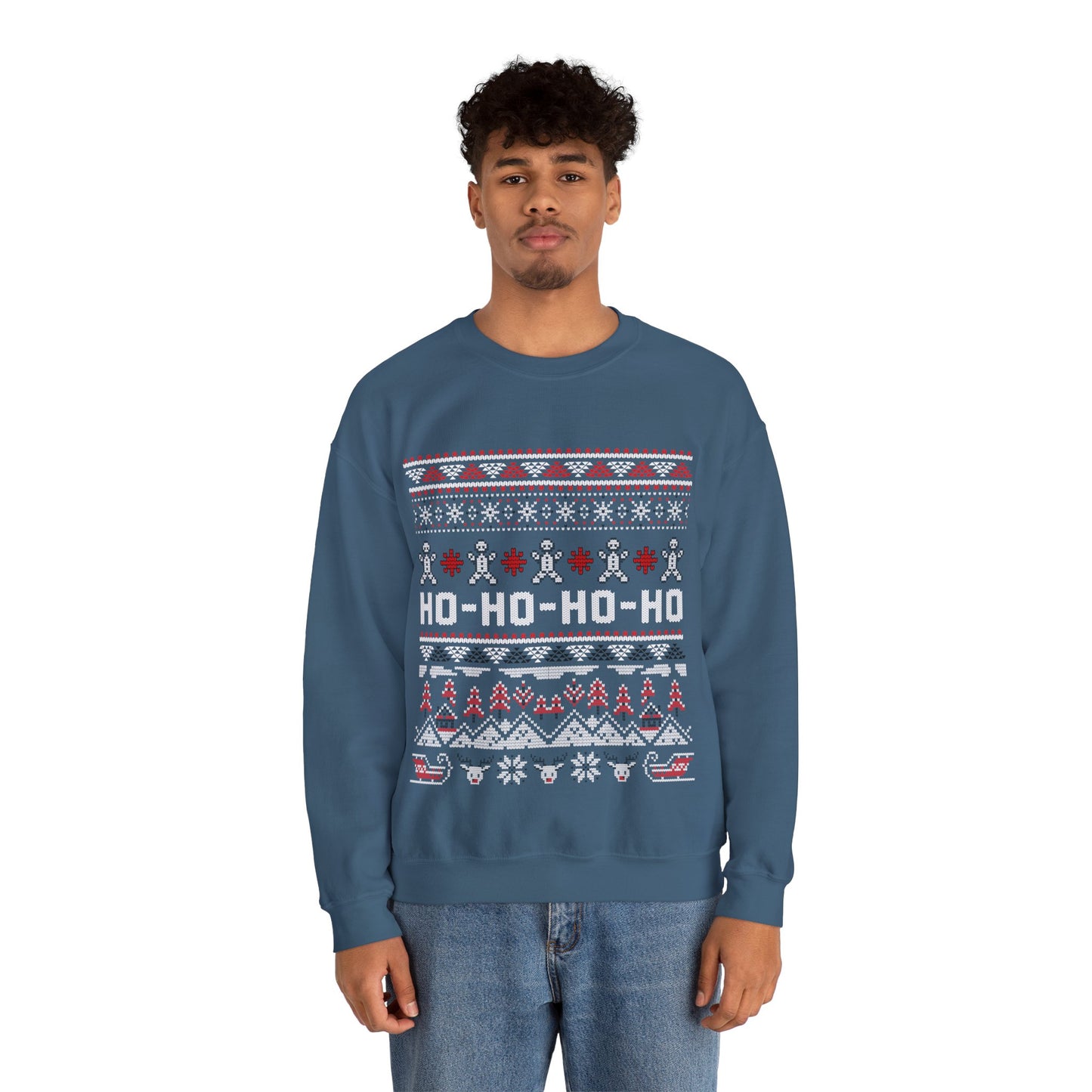 Ho-Ho-Ho Christmas Jumper — Festive Christmas Ugly Sweater