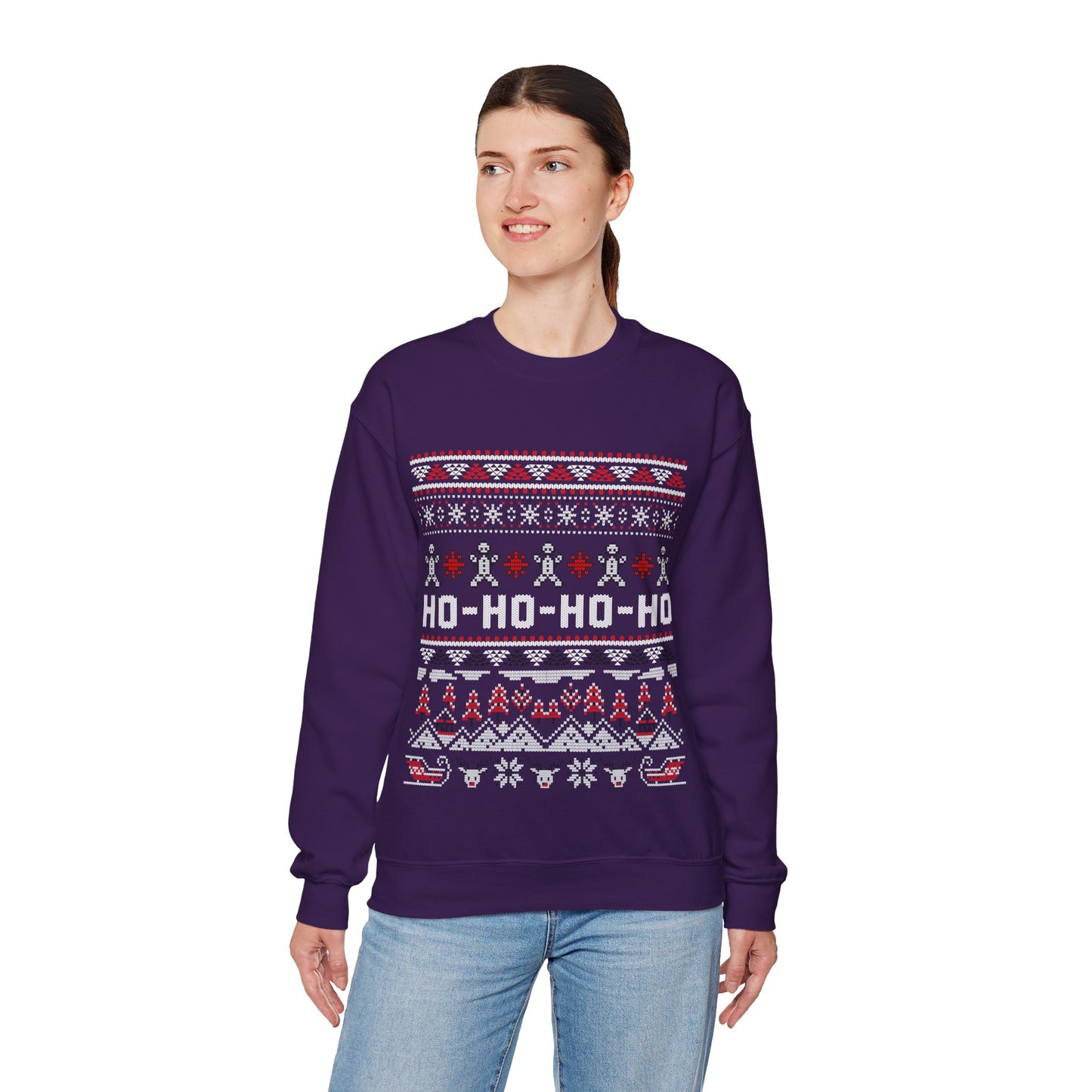 Ho-Ho-Ho Christmas Jumper — Festive Christmas Ugly Sweater