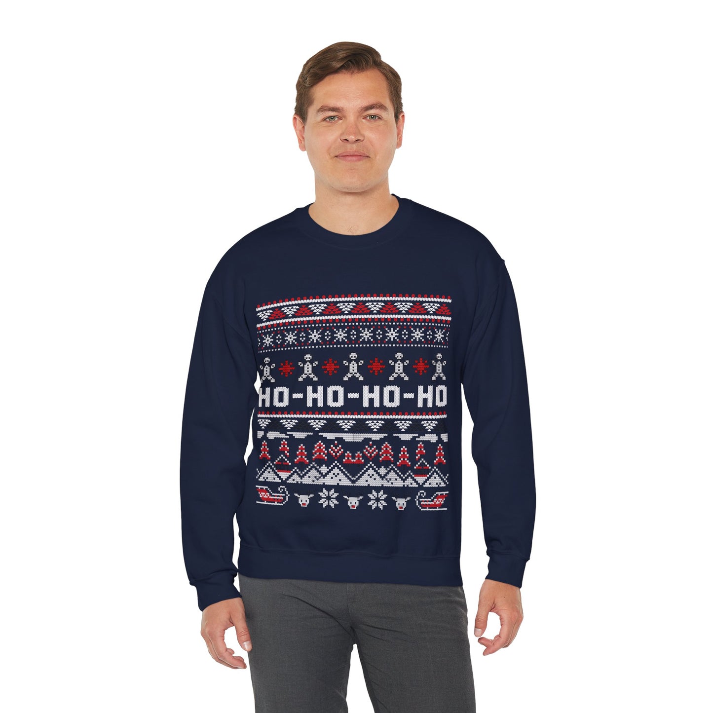 Ho-Ho-Ho Christmas Jumper — Festive Christmas Ugly Sweater
