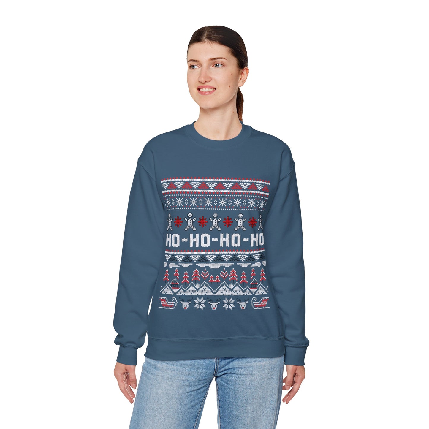 Ho-Ho-Ho Christmas Jumper — Festive Christmas Ugly Sweater