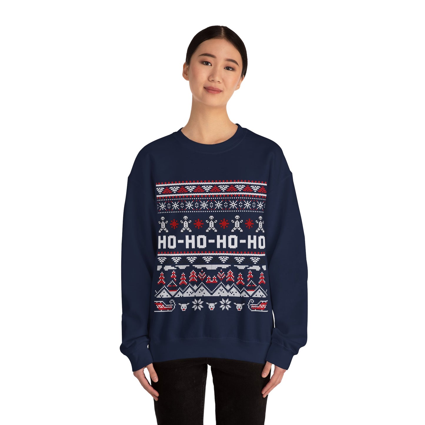 Ho-Ho-Ho Christmas Jumper — Festive Christmas Ugly Sweater