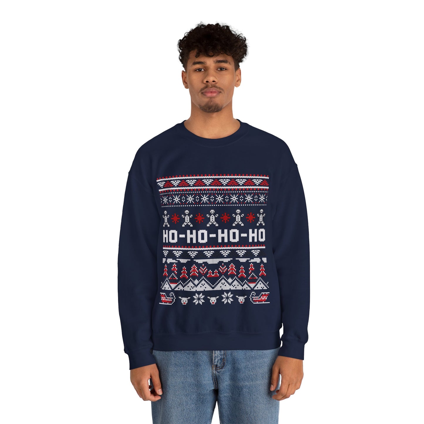 Ho-Ho-Ho Christmas Jumper — Festive Christmas Ugly Sweater