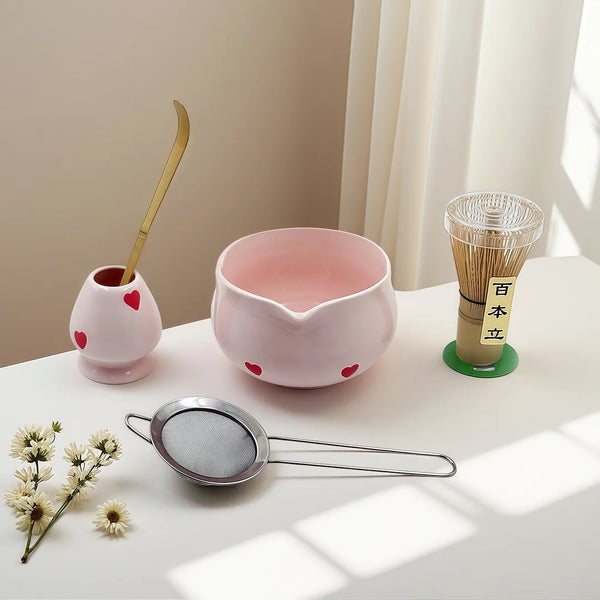 Charming Pink Matcha Tea Set