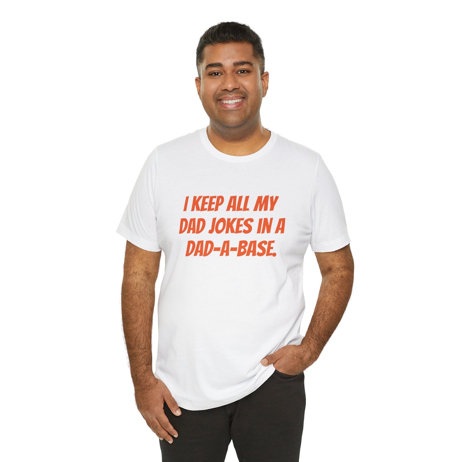 I Keep All My Dad Jokes in a Dad - a - Base T-Shirt - Gift Runner
